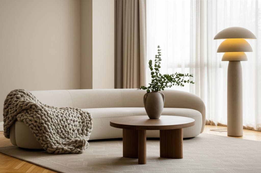 Featured image for Warm Minimalism Blends Clean Lines with Cozy Comfort