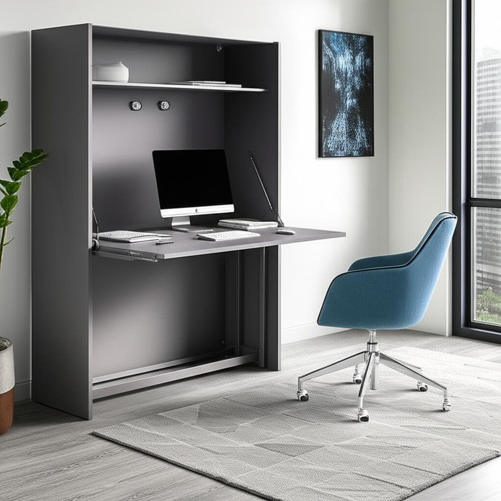 Featured image for Murphy Bed Desks Keep Your Workspace Intact While Sleeping