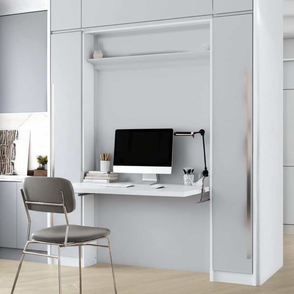 Image for Vertical Murphy Desks Save 80% Space in Tiny Homes