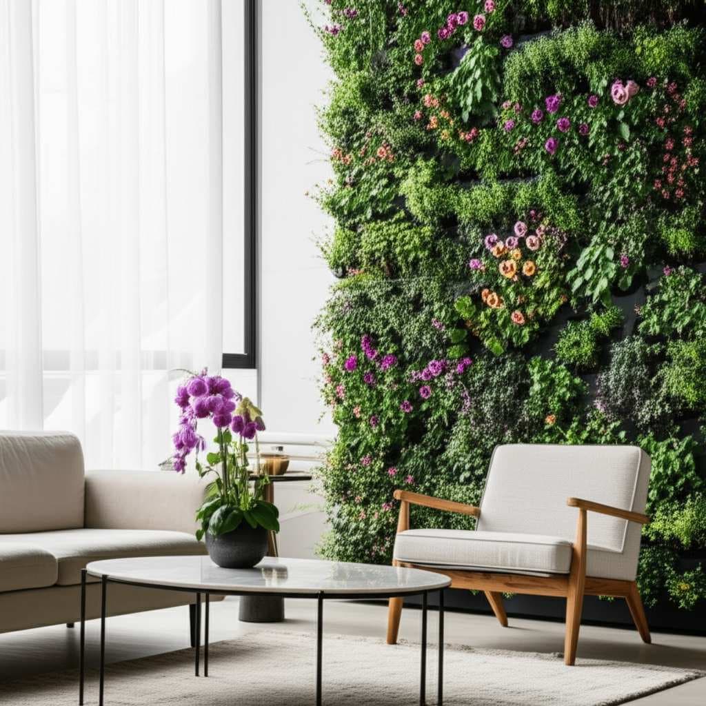 Featured image for Edible Flower Walls Turn Plain Spaces Into Living Art
