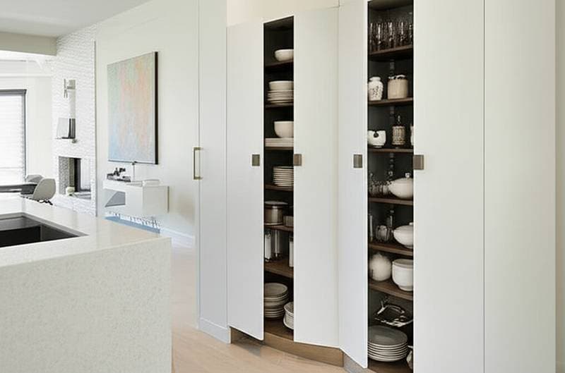 Image for Secret Kitchen Island Pantries Solve Storage Problems
