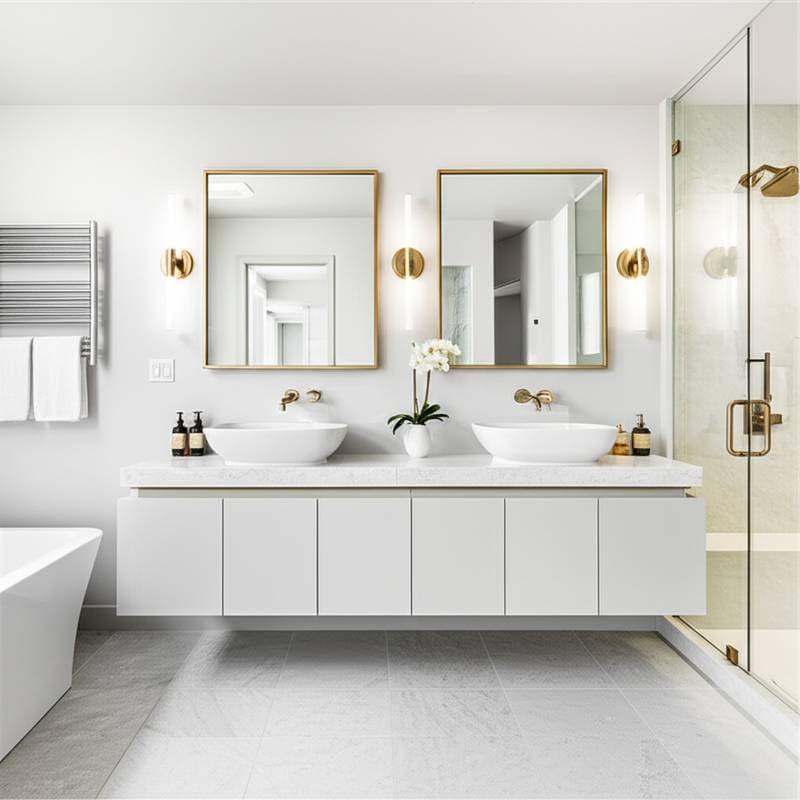 Featured image for Floating Vanities Turn Bathrooms Into Spa Retreats