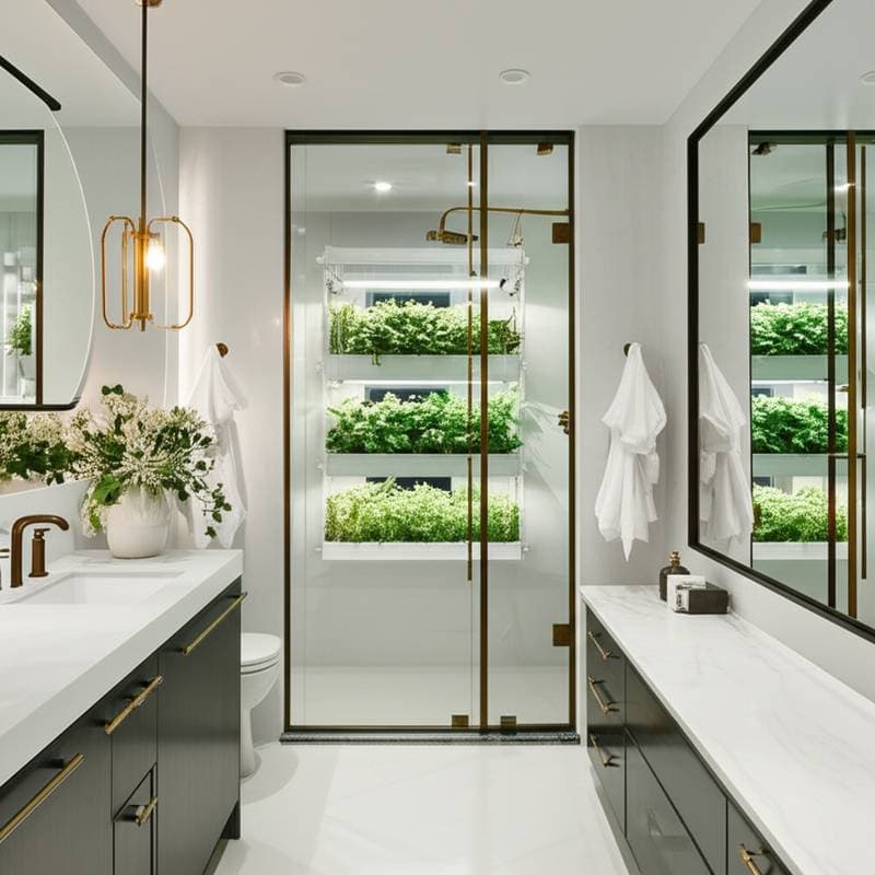 Featured image for Why Bathroom Humidity Makes Hydroponic Gardens Thrive