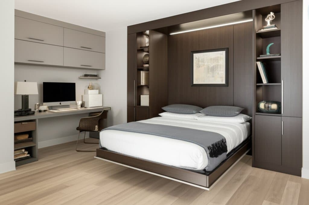 Featured image for Murphy Beds Turn One Room Into Three Spaces