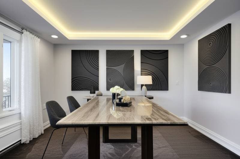Featured image for Acoustic Panels That Double as Dining Room Art