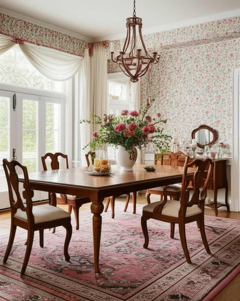 Featured image for Grandmillennial Style Brings Vintage Warmth to Dining Rooms