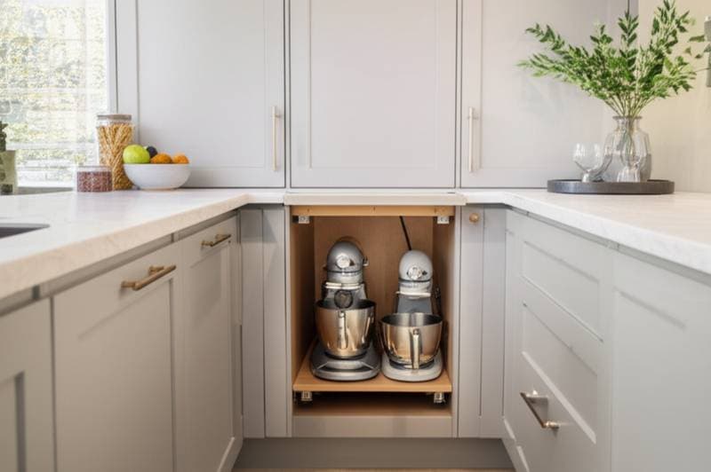 Featured image for Hidden Appliance Garages Turn Cramped Kitchens Calm
