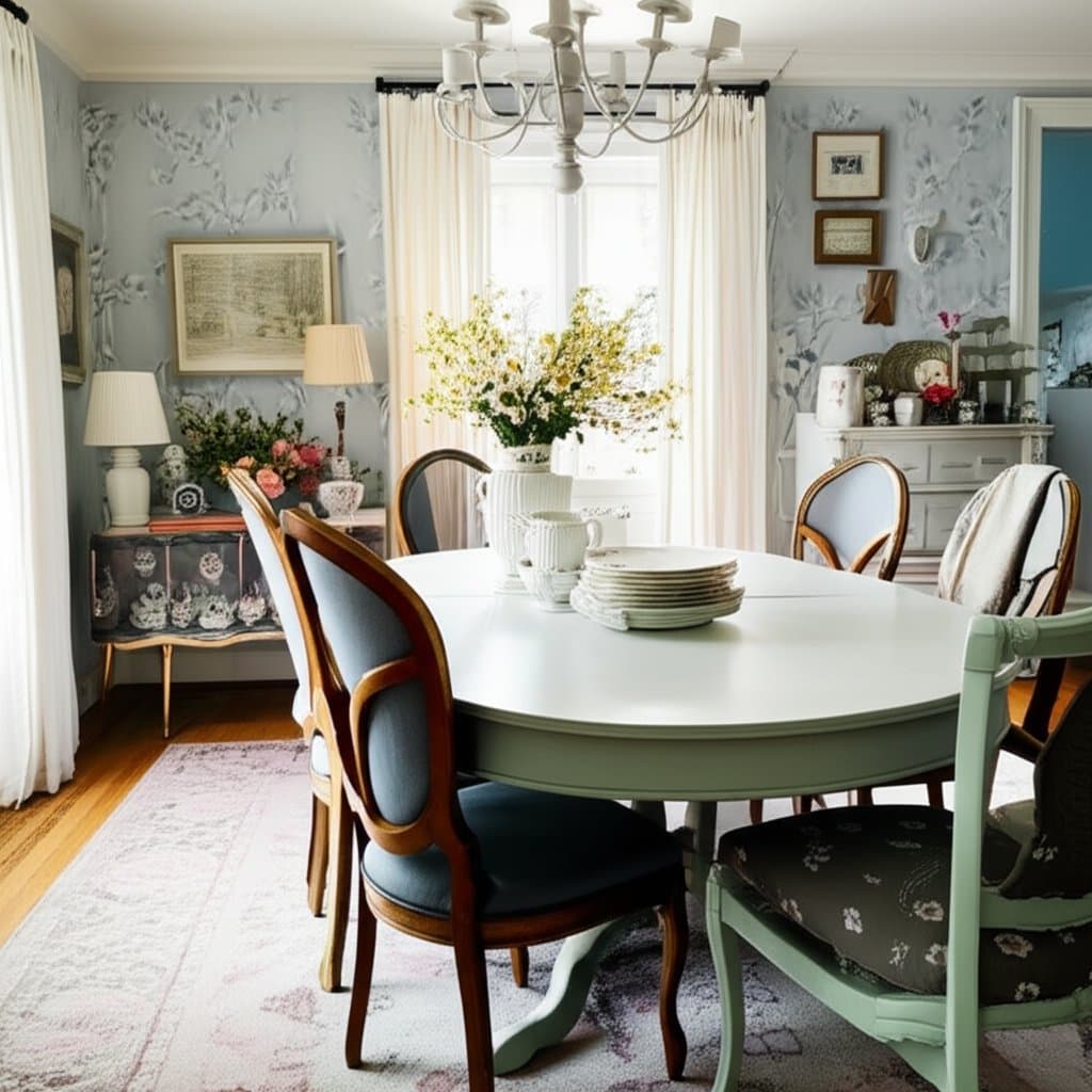 Featured image for Why Grandmillennial Dining Rooms Feel So Personal
