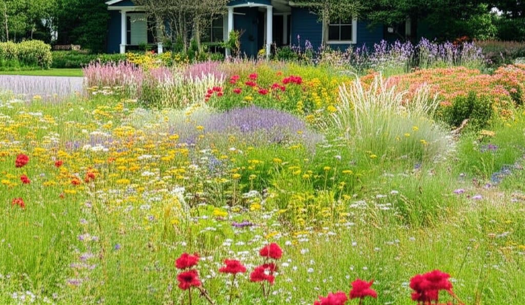 Image for Native Meadows Replace High-Maintenance Lawns