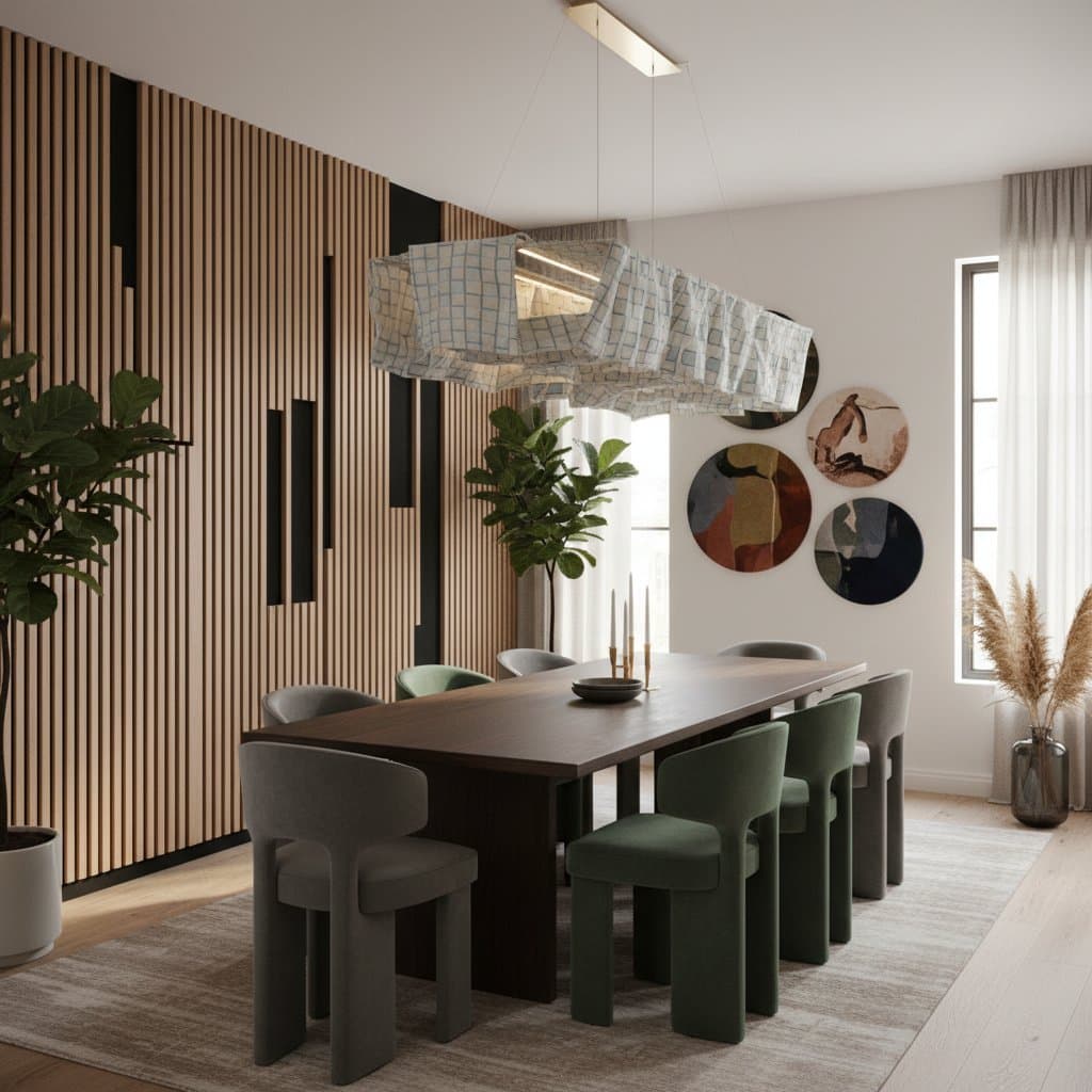 Featured image for Acoustic Panels Transform Noisy Dining Rooms Stylishly