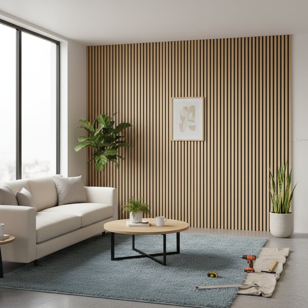 Featured image for Acoustic Slat Walls Soften Sound and Hide Flaws