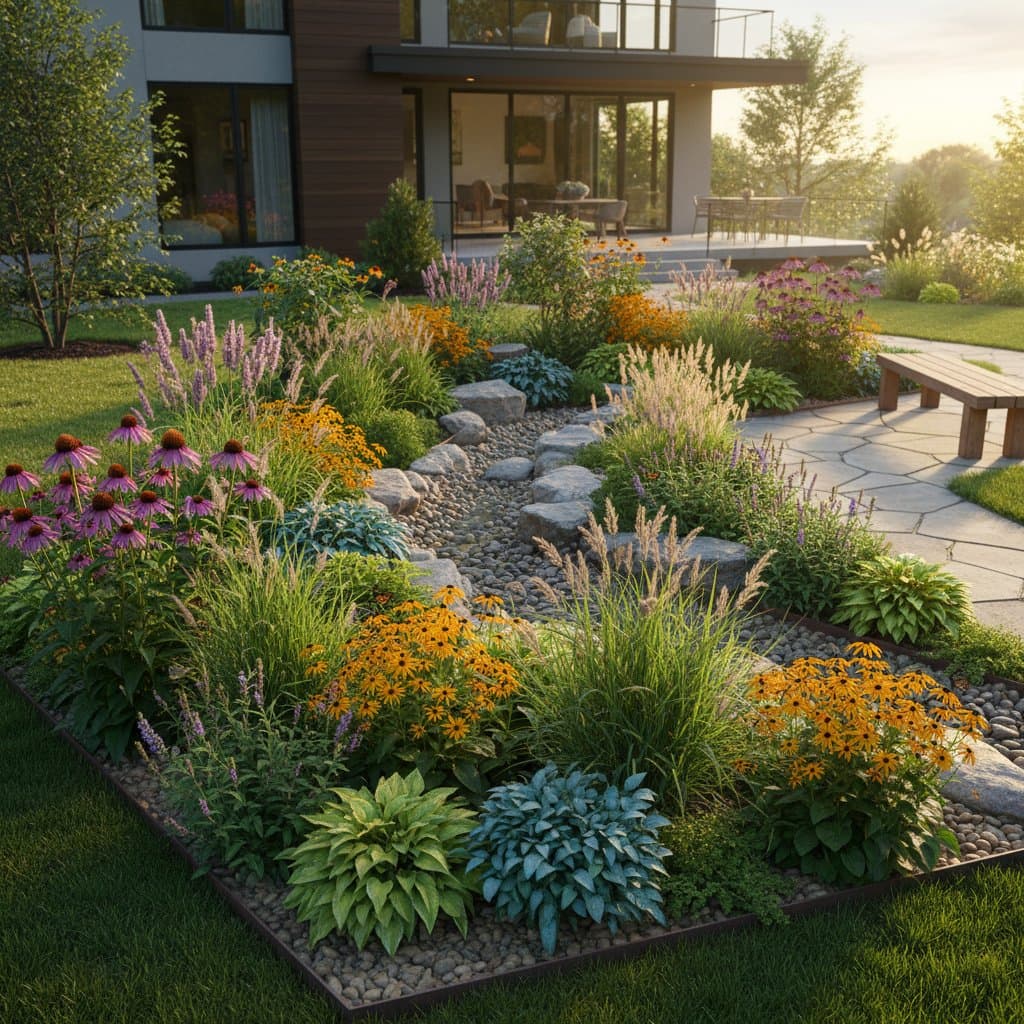 Featured image for Rain Gardens Turn Stormwater into Yard Assets