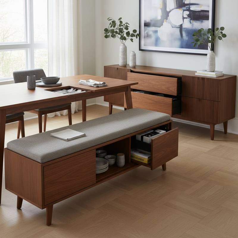 Featured image for Hidden Storage Makes Dining Rooms Work Harder