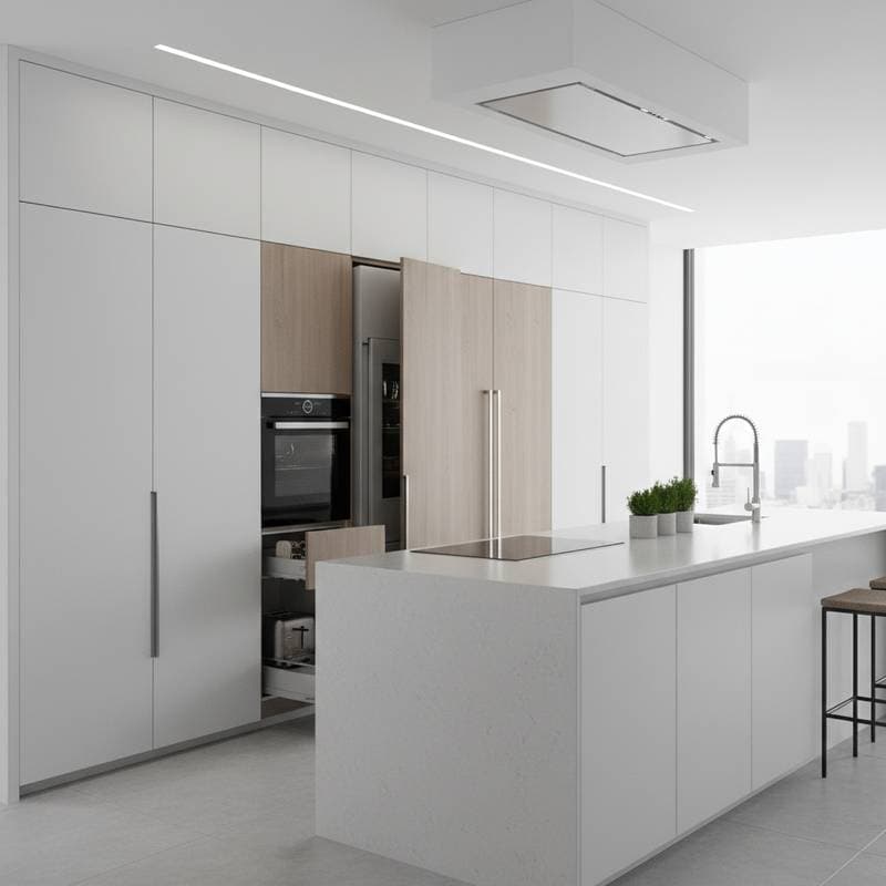 Image for Hidden Appliances Make Small Kitchens Feel Larger