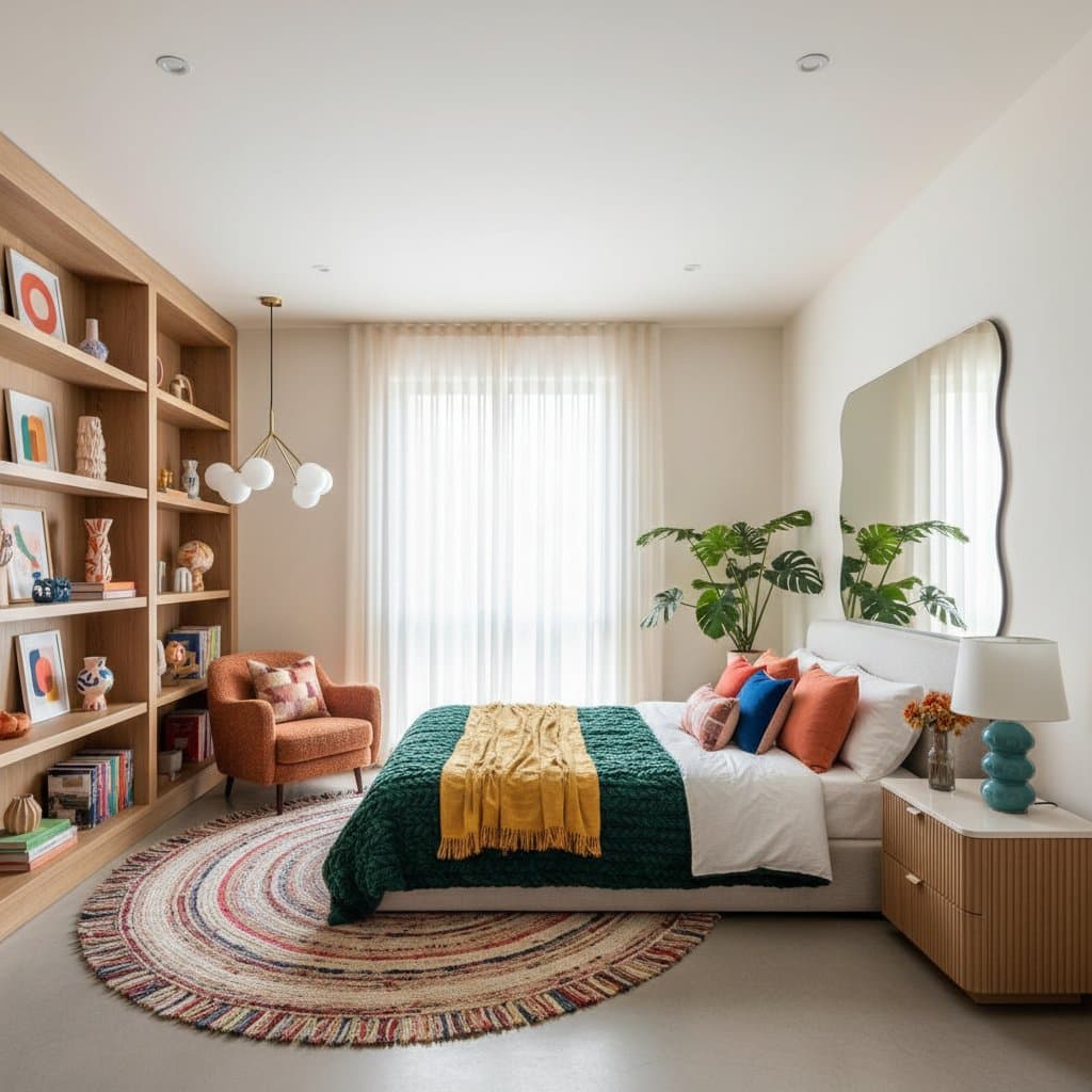 Image for Dopamine Decor Brings Joy Back to Neutral Bedrooms