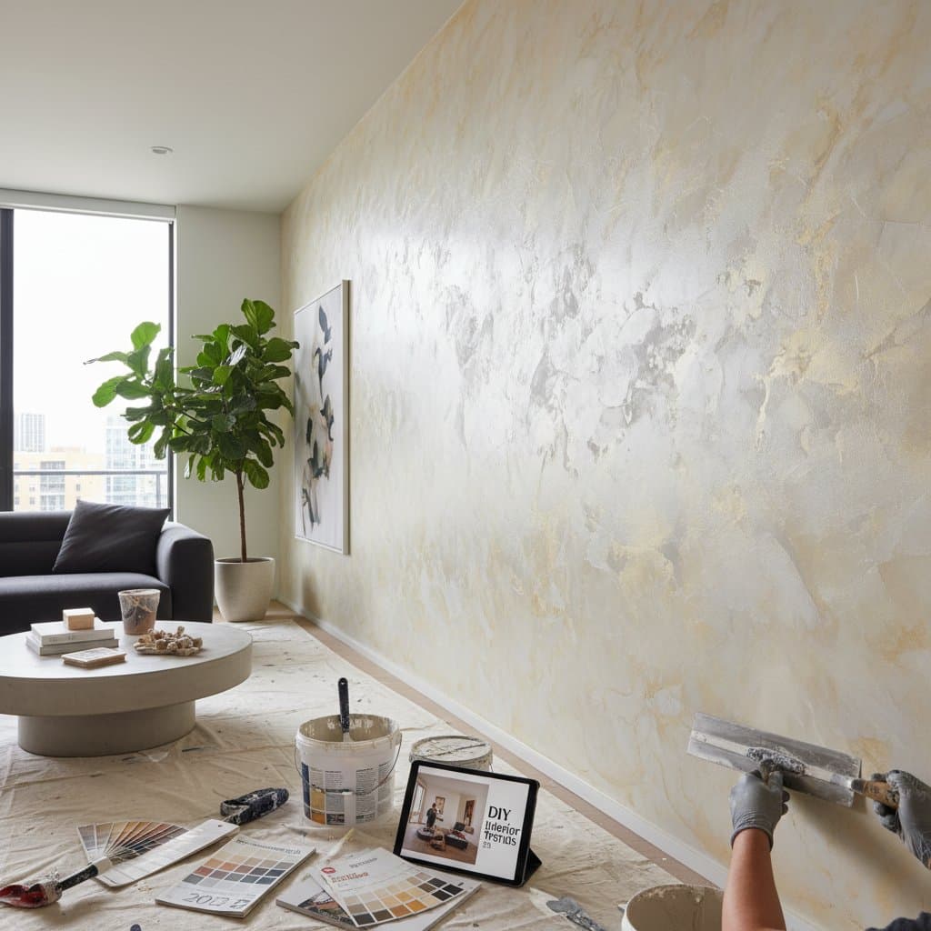Featured image for Transform Walls with DIY Venetian Plaster Trend