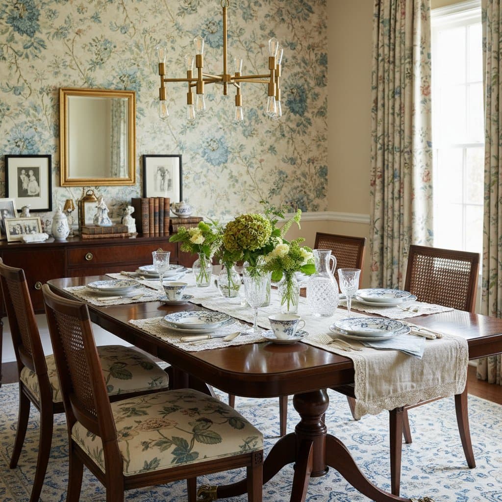 Image for Grandmillennial Style Brings Dining Rooms Back to Life