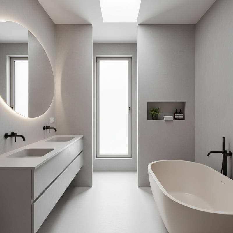 Image for Why Microcement Creates Seamless Bathroom Surfaces
