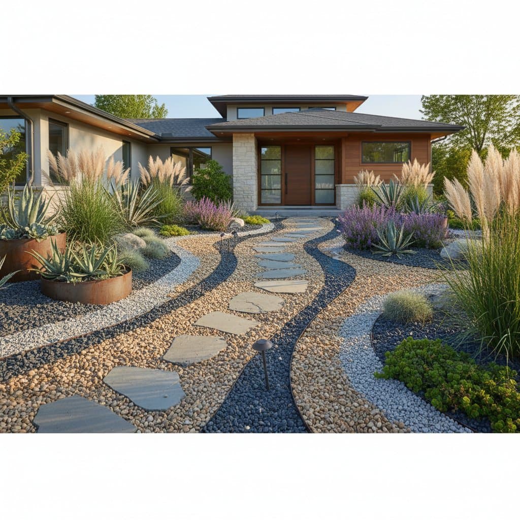 Image for Gravel Gardens Replace Lawns Without the Water Bills