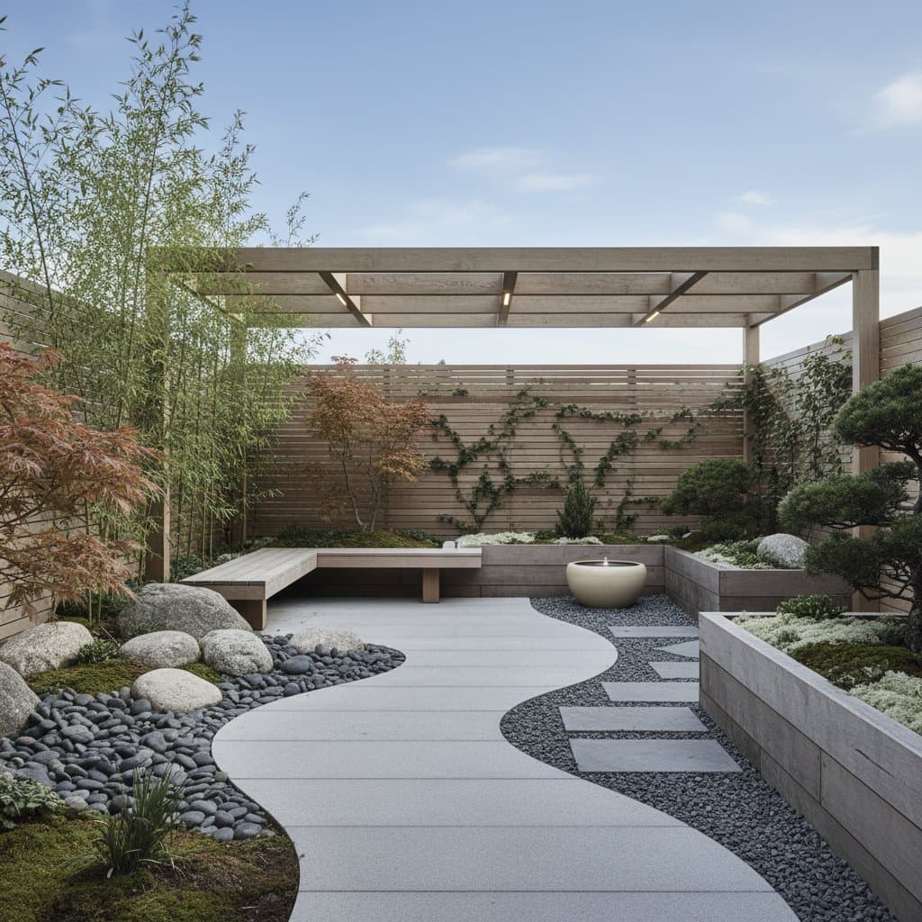 Featured image for Japandi Gardens Blend Japanese Zen With Scandi Warmth