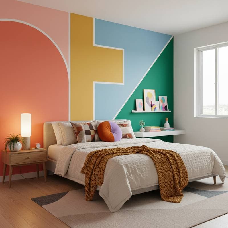 Image for Color Blocking Brings Dopamine Decor to Bedrooms