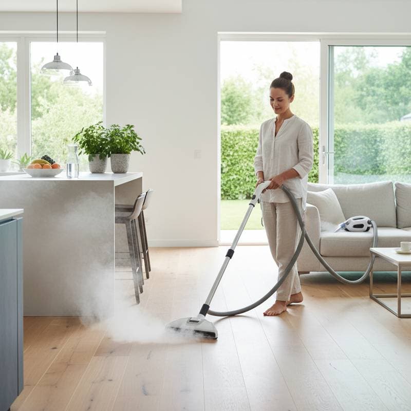 Featured image for Steam Cleaning: Water That Kills Germs Without Chemicals