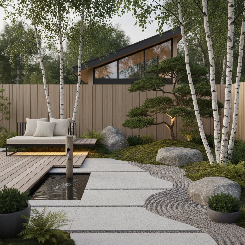 Image for Japandi Gardens Blend Japanese Calm with Nordic Function