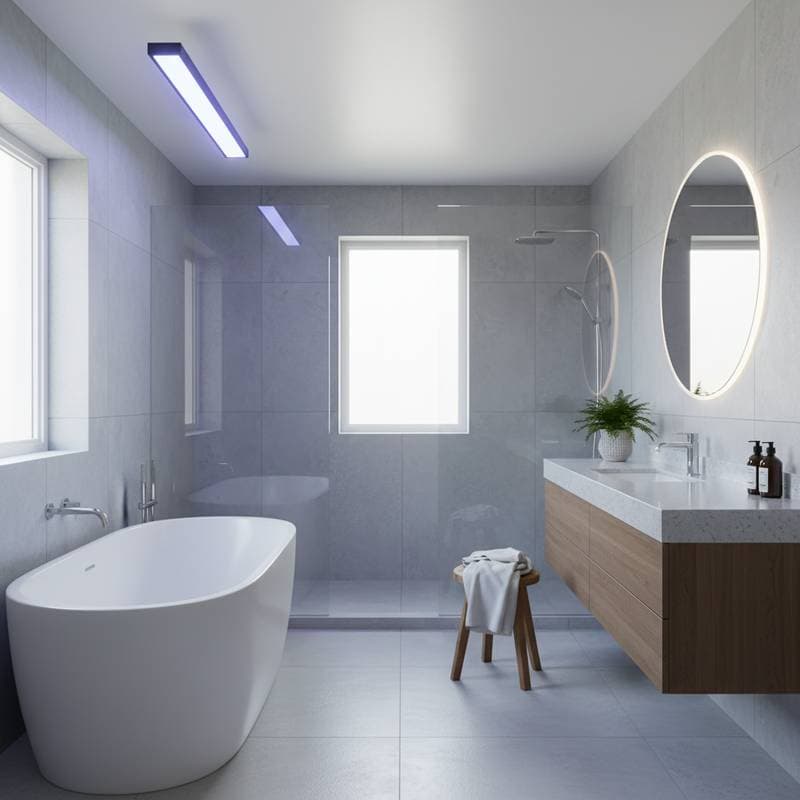 Image for UV-C Light Cuts Bathroom Scrubbing Without Chemicals