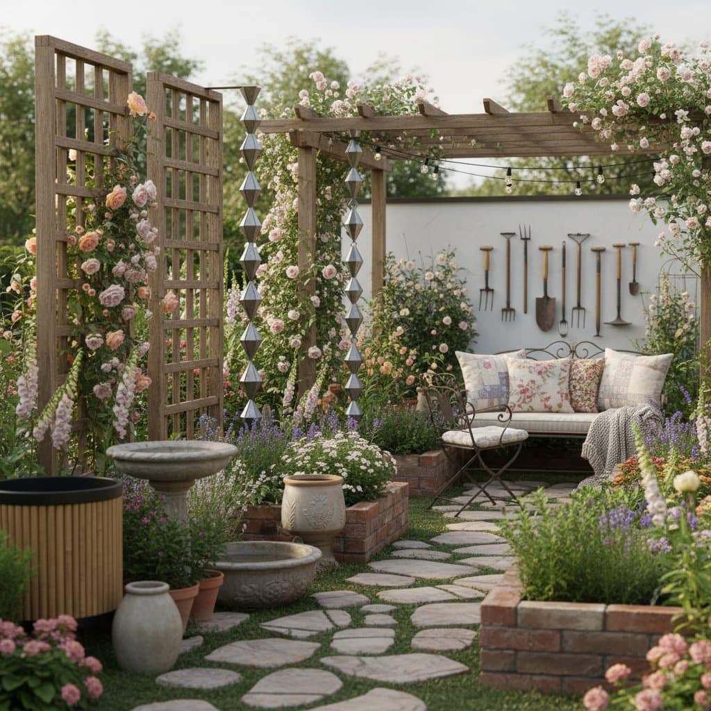 Image for Grandmillennial Gardens Blend Vintage Charm With Modern Sustainability