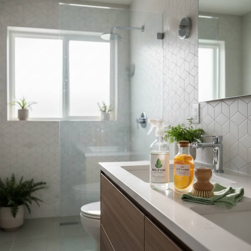 Featured image for Enzyme Cleaners Replace Harsh Bathroom Chemicals
