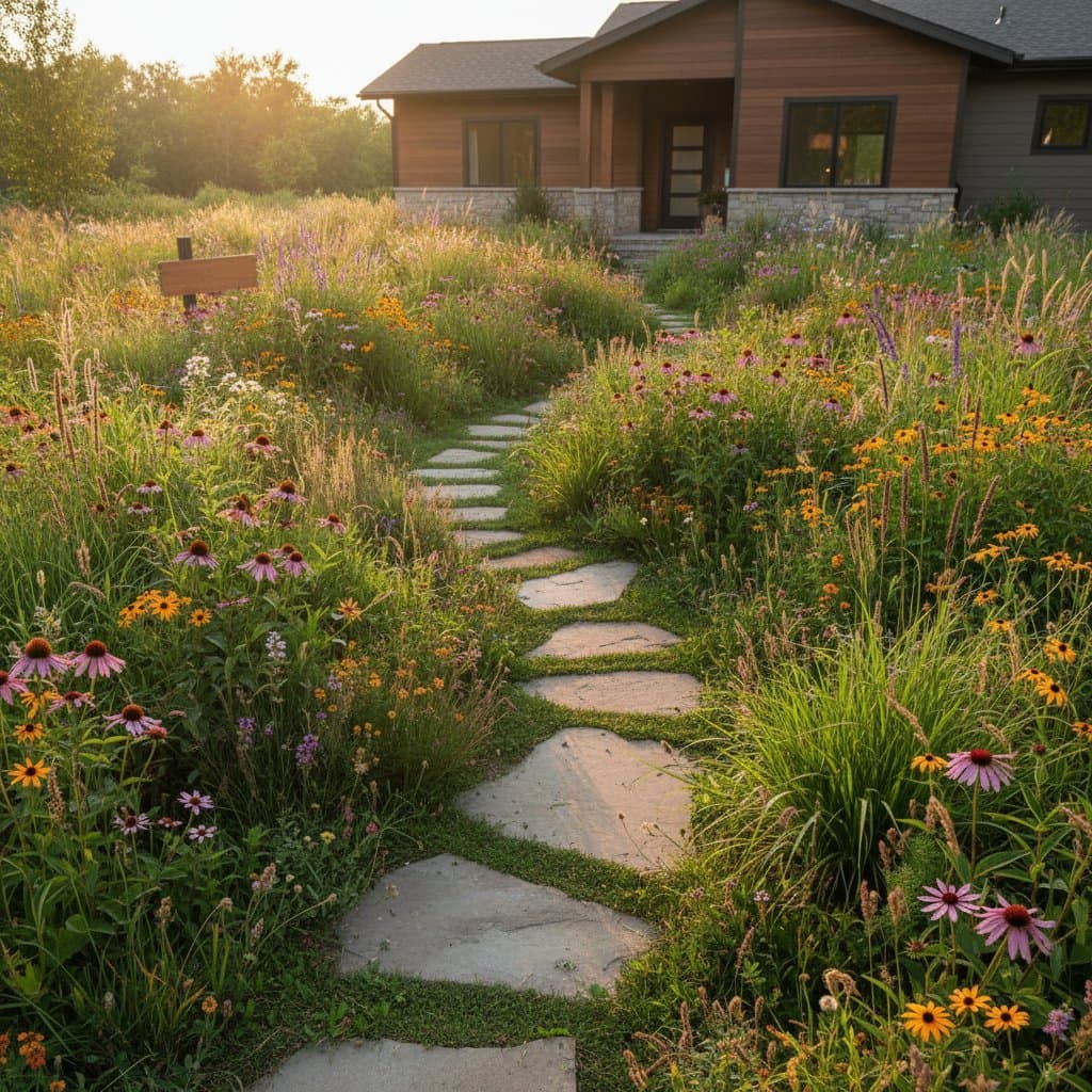 Image for Native Meadows Cut Lawn Care While Boosting Wildlife