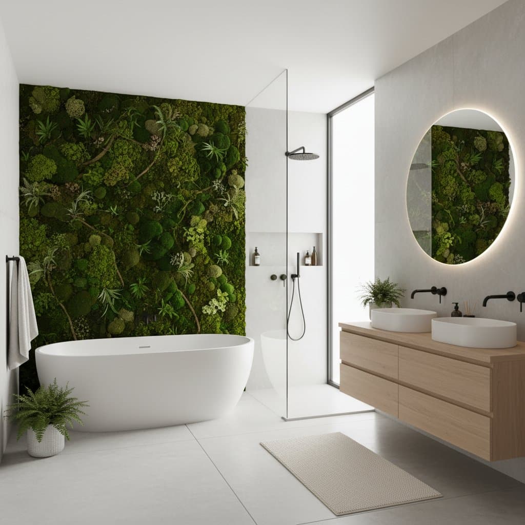 Featured image for Why Moss Walls Will Dominate Bathrooms in 2026