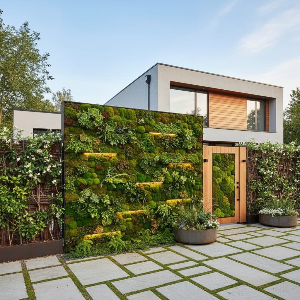 Image for Moss Walls Bring Privacy Without Heavy Fencing