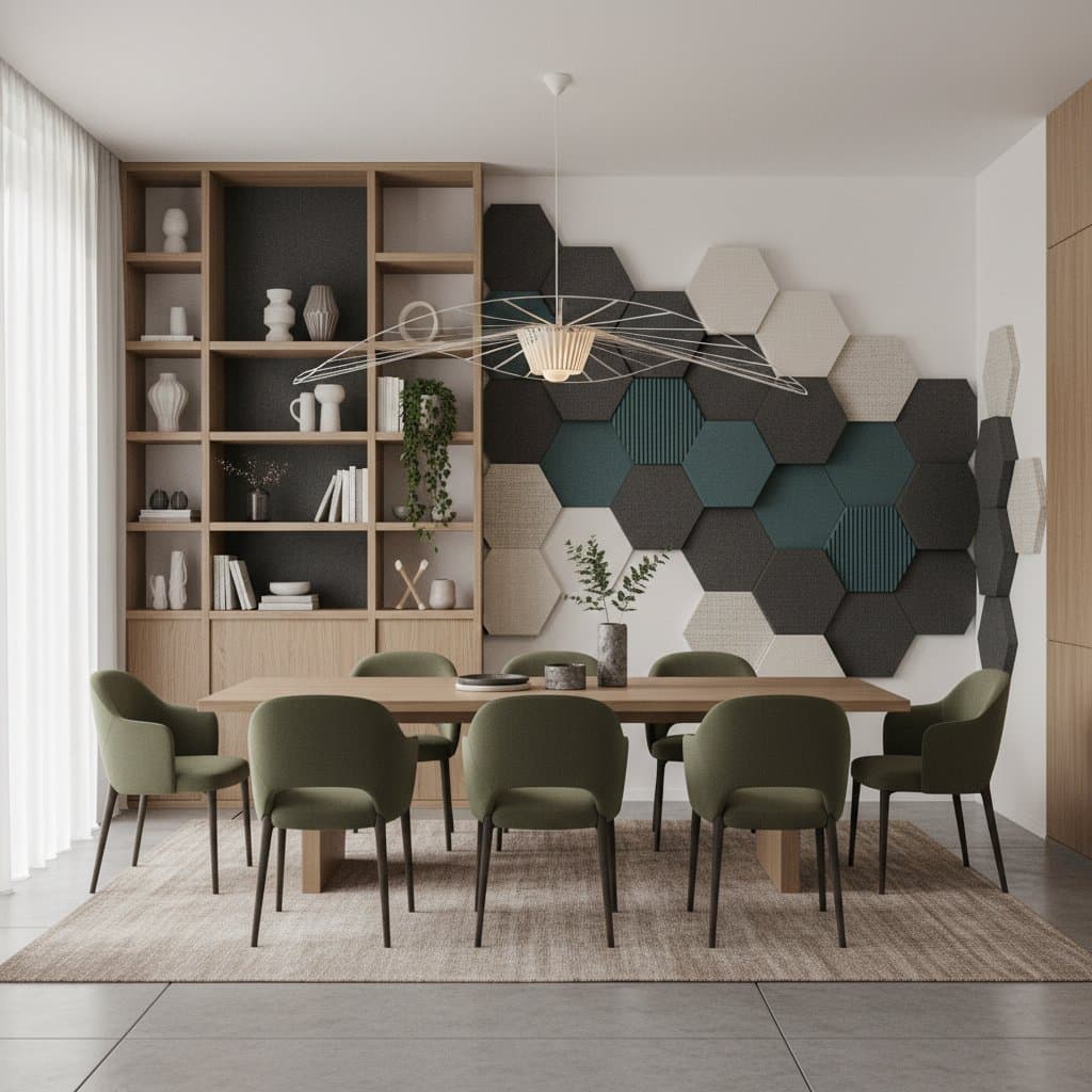 Image for Acoustic Panels Turned My Echoey Dining Room Cozy