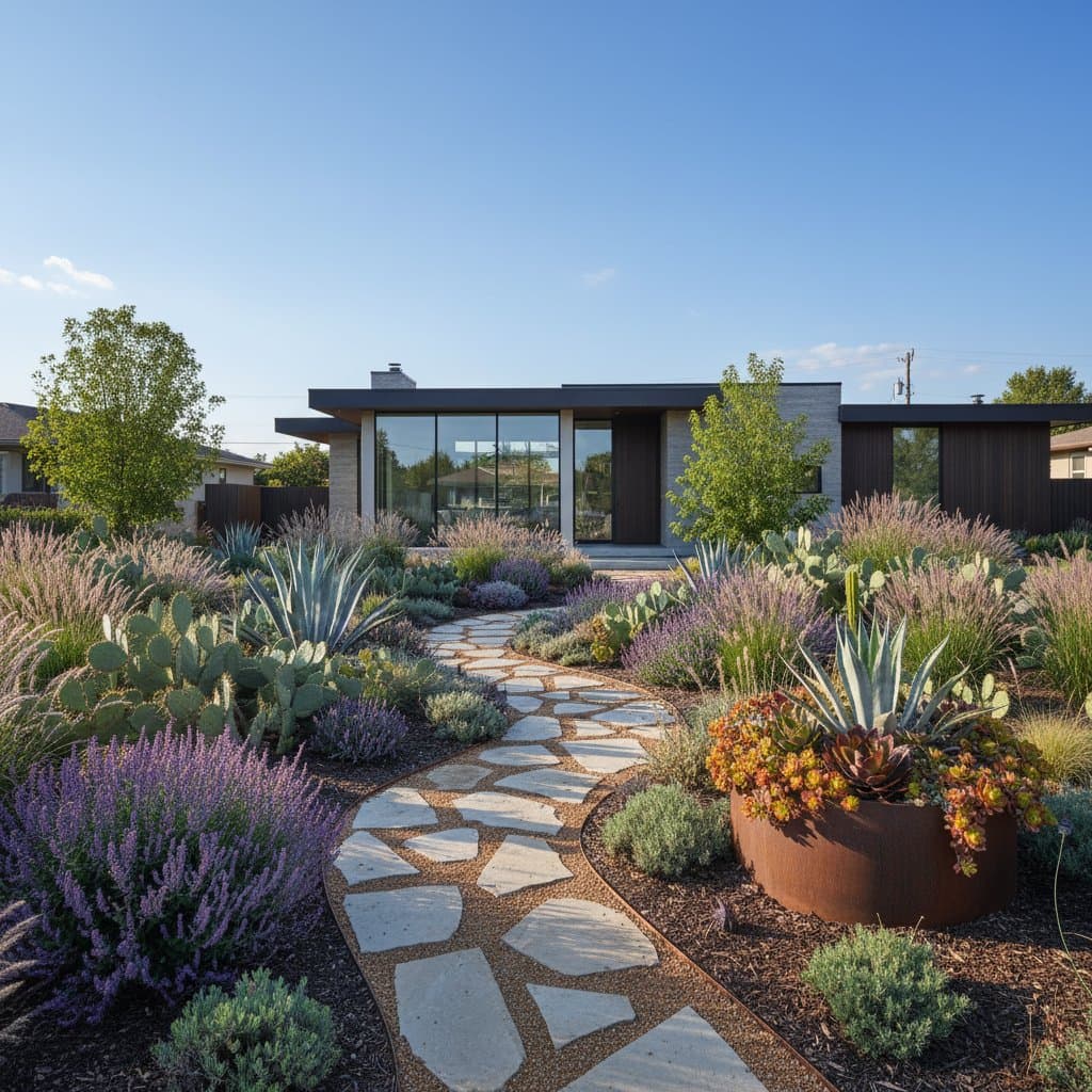Image for Drought-Resistant Yards Replace the Suburban Lawn