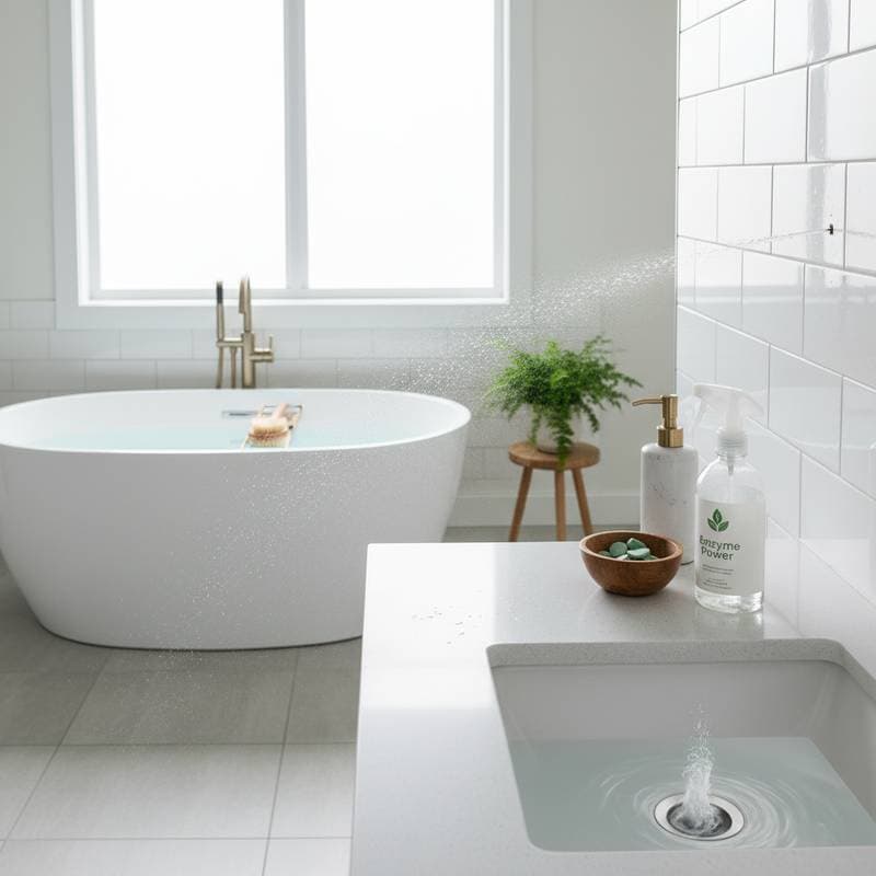 Image for Natural Cleaners That Break Down Bathroom Grime