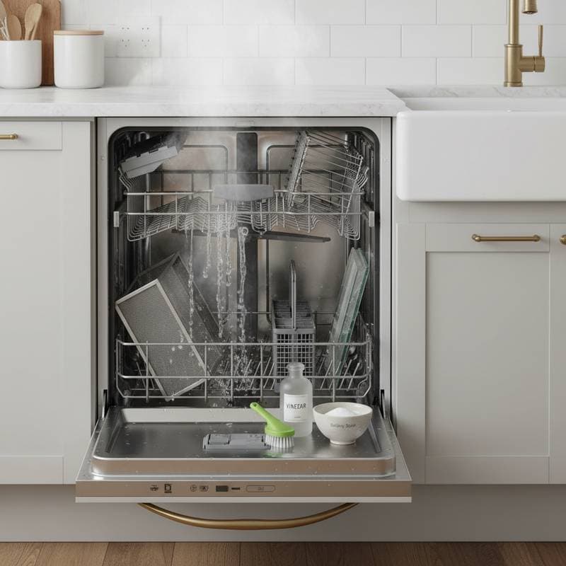 Featured image for Your Dishwasher Can Clean Range Hoods and Shelves