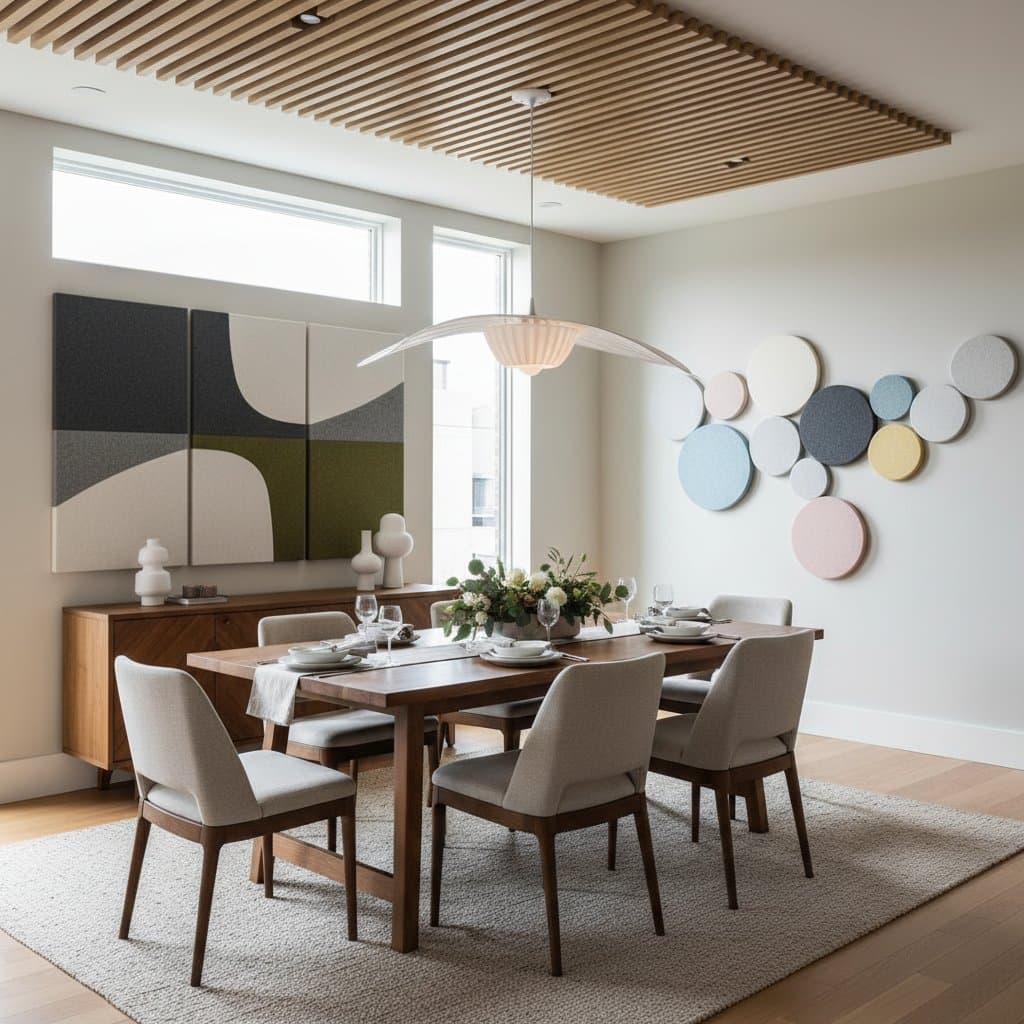 Featured image for Acoustic Panels Fix Dining Room Echo Without Studio Look