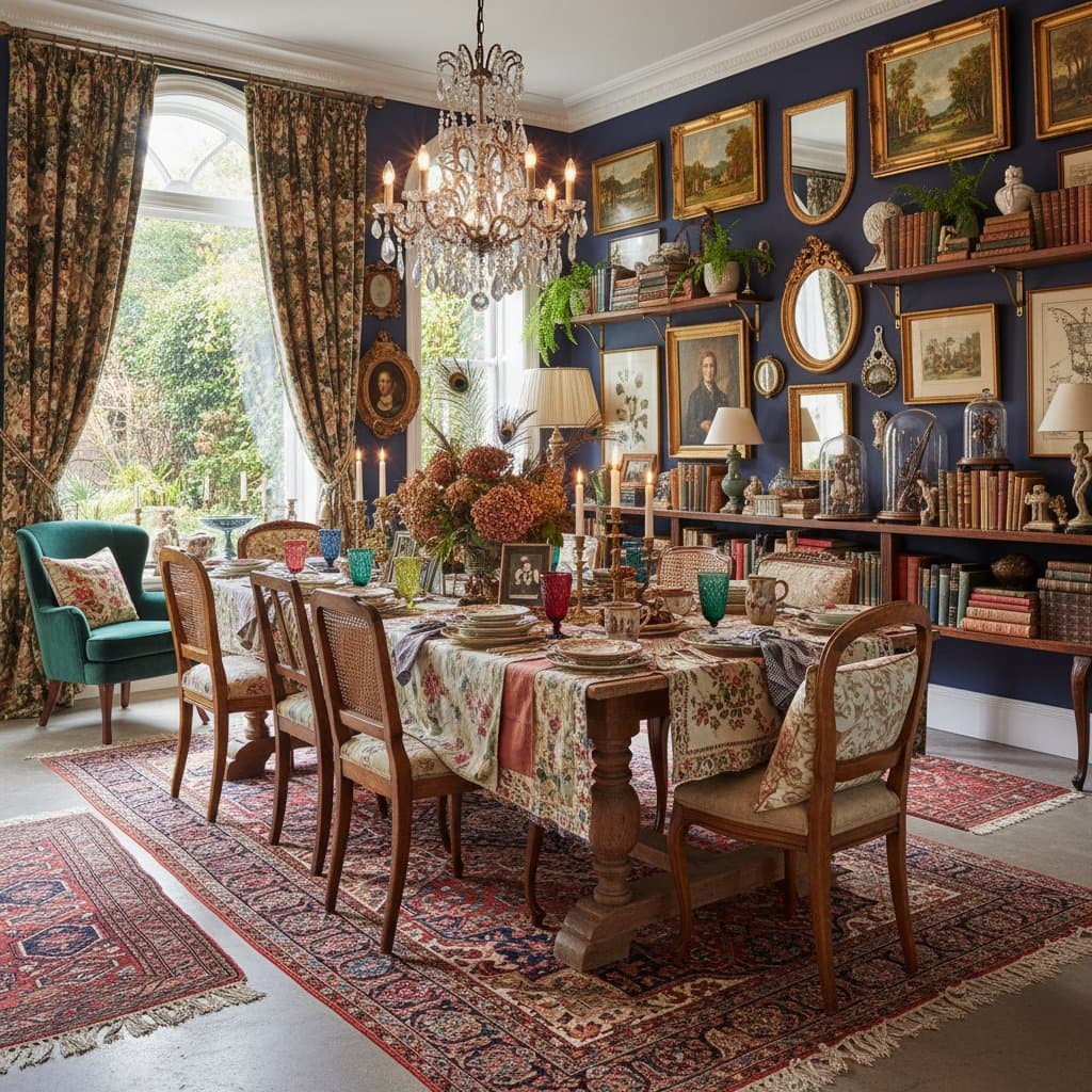 Image for Vintage Maximalism Brings Dining Rooms Back to Life