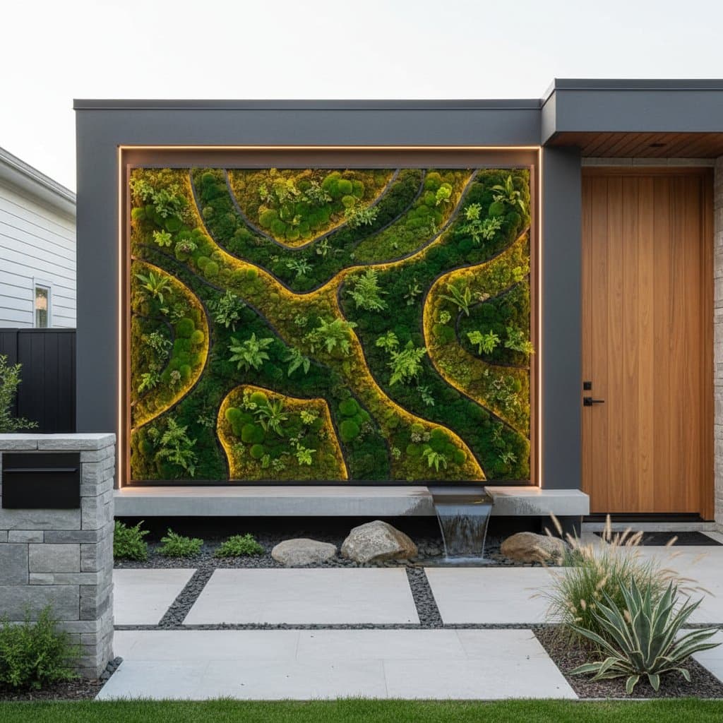 Image for Moss Walls Transform Front Yards Into Living Art