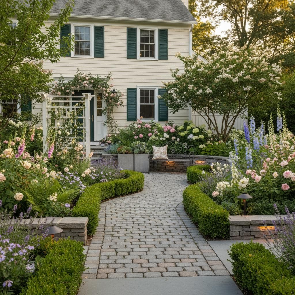 Featured image for Why Grandmillennial Gardens Balance Nostalgia and Structure