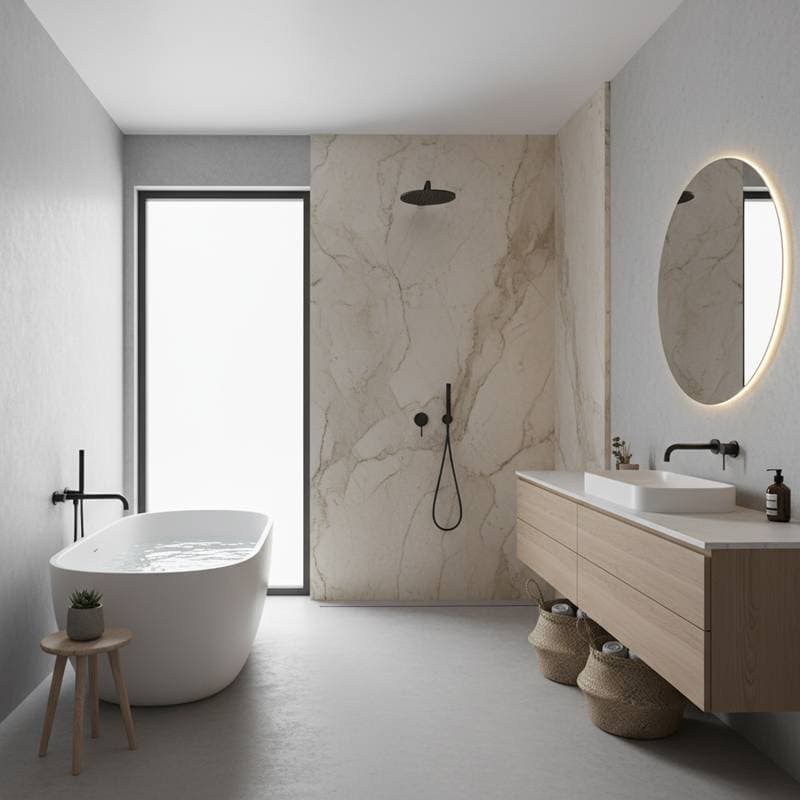 Featured image for Invisible Grout Eliminates Bathroom Cleaning Hassles