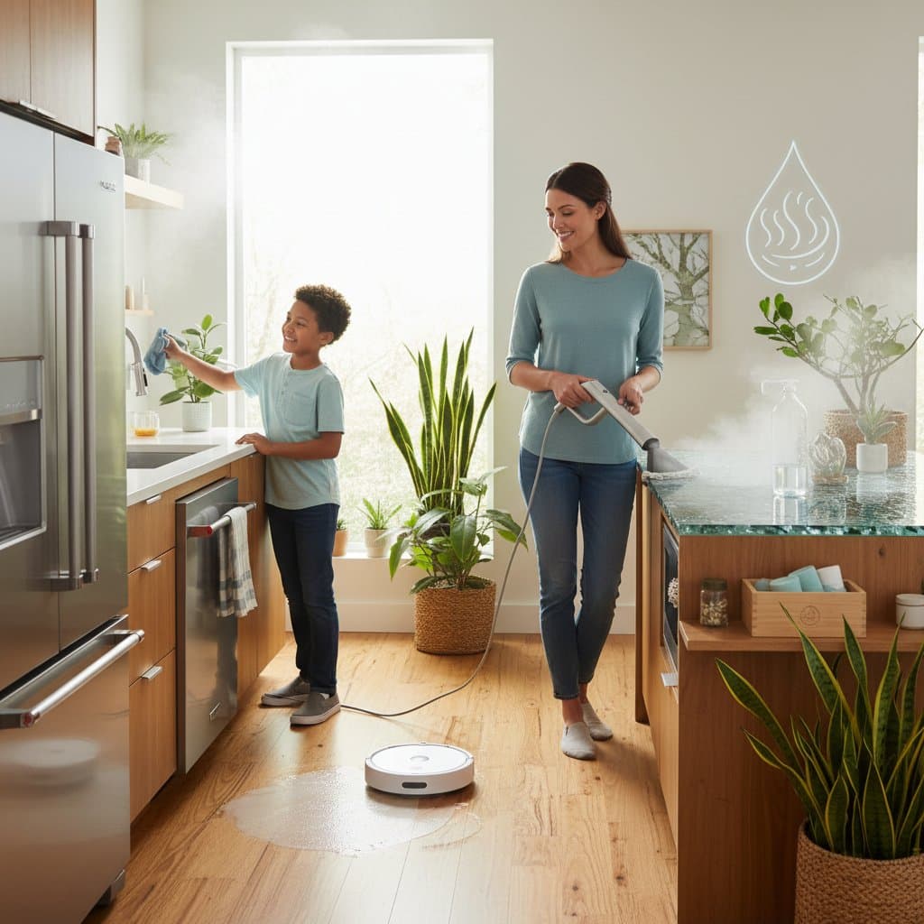 Image for Steam Cleaning Cuts Chemicals While Saving Money