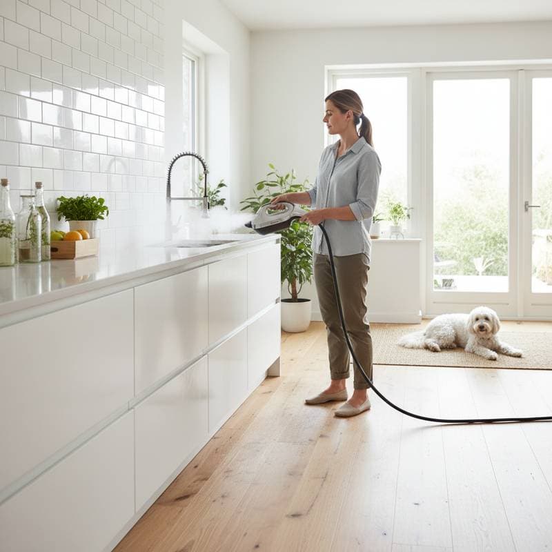 Image for Steam Cleans Better Than Chemicals Without Residue