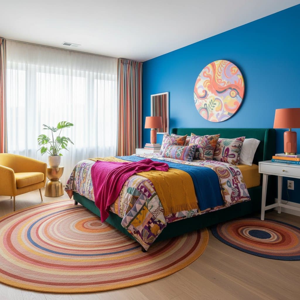 Image for Why Colorful Bedrooms Are Replacing Beige for Good