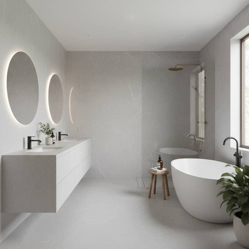 Image for Microcement Delivers Marble Luxury Without the Cost