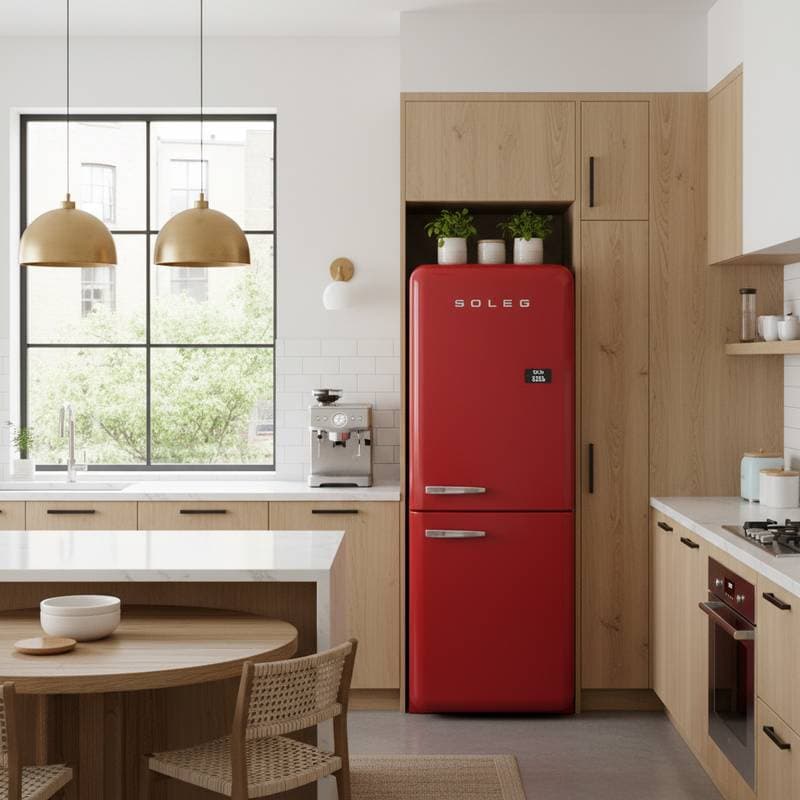 Image for Why Retro Fridges Are Stealing the Kitchen Spotlight