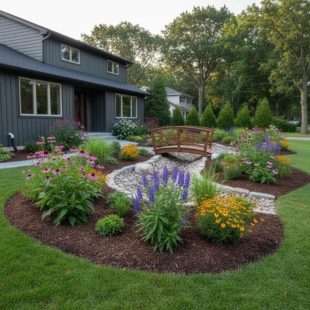 Image for Rain Gardens Stop Basement Flooding Naturally