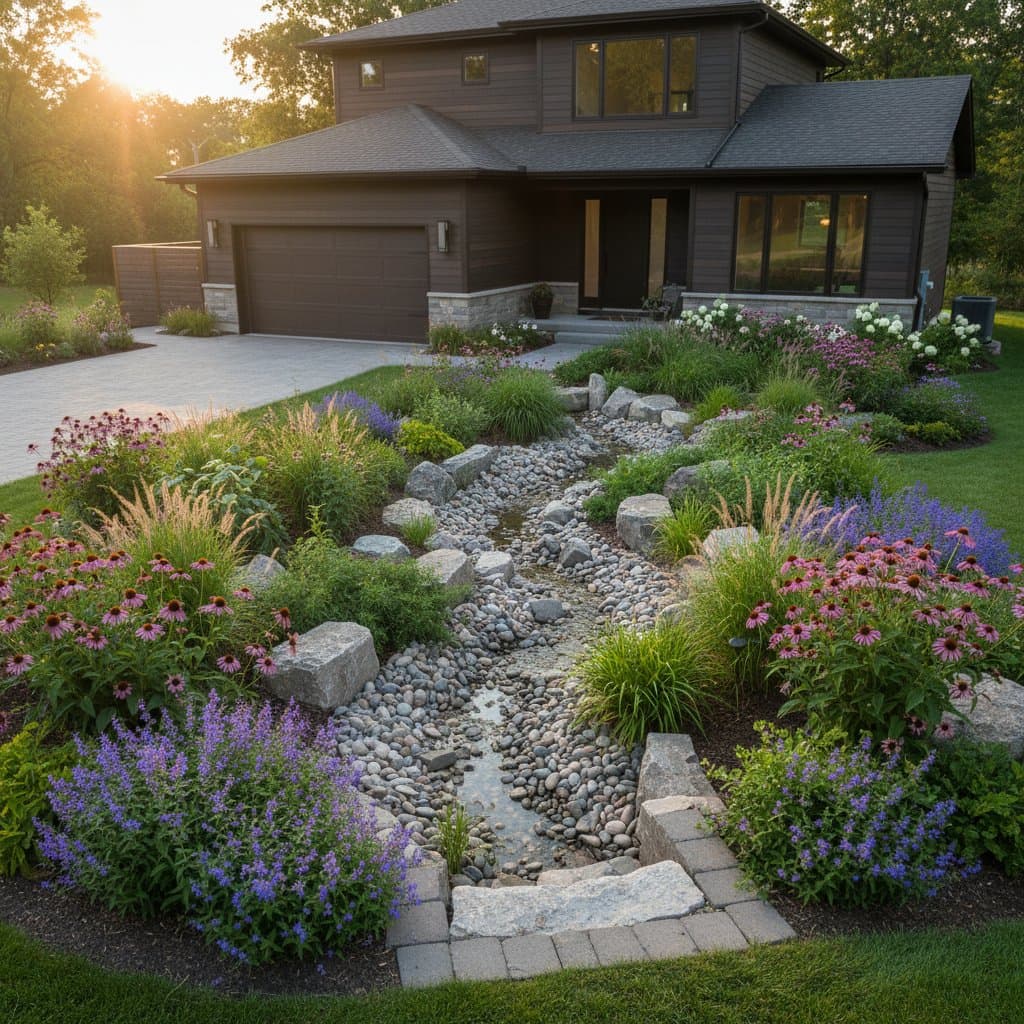 Featured image for Front Yards That Filter Runoff Into Beauty