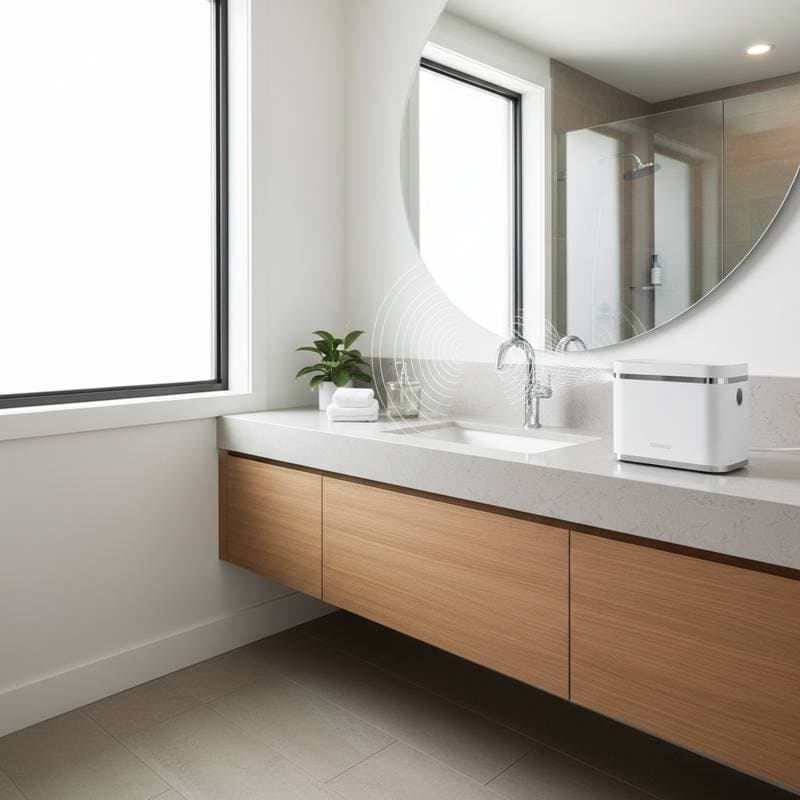 Image for Ultrasonic Cleaners Cut Bathroom Scrubbing Effort